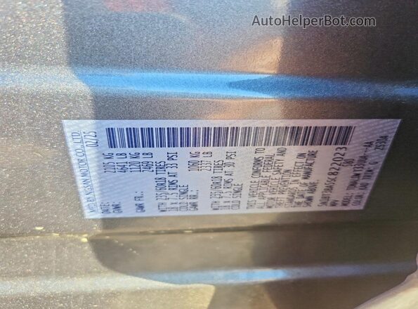 5N1BT3BA5SC822023 2025 NISSAN ROGUE Серый Панорамный вид салона 360°