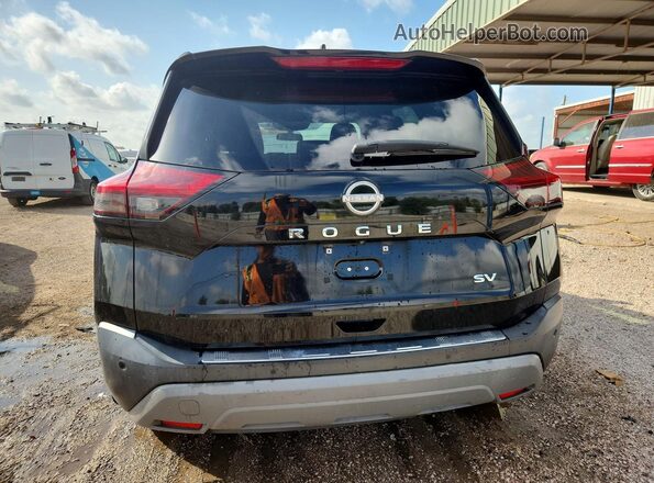 5N1BT3BA6NC683315 2022 NISSAN ROGUE Black Вид ззаду