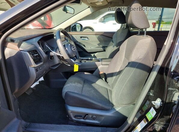 5N1BT3BA6NC683315 2022 NISSAN ROGUE Black Вид салону спереду