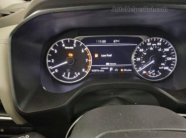 5N1BT3BAXSC776124 2025 NISSAN ROGUE White Instrument cluster view