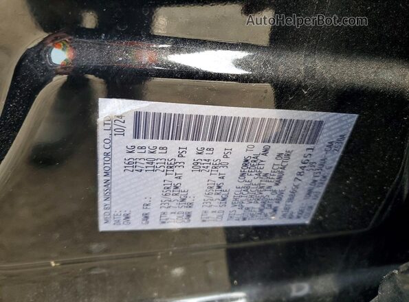 5N1BT3BB6SC784651 2025 NISSAN ROGUE Черный Вид наклейки с VIN-кодом