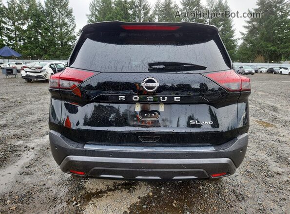 5N1BT3CB6PC899000 2023 NISSAN ROGUE Black Вид ззаду