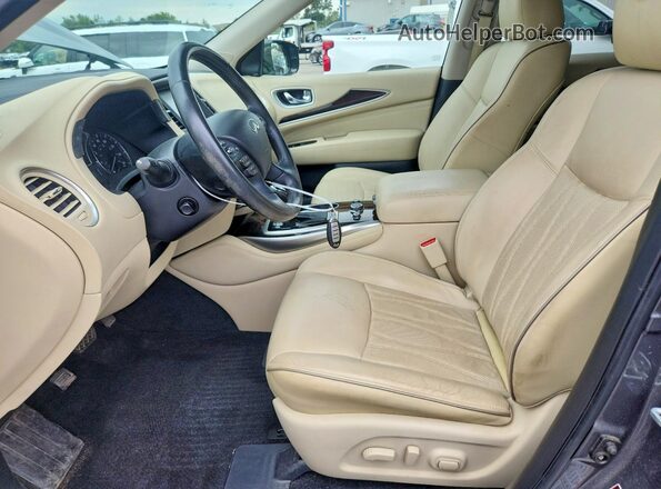5N1DL0MM0JC517655 2018 INFINITI QX60 Gray Вид салону спереду