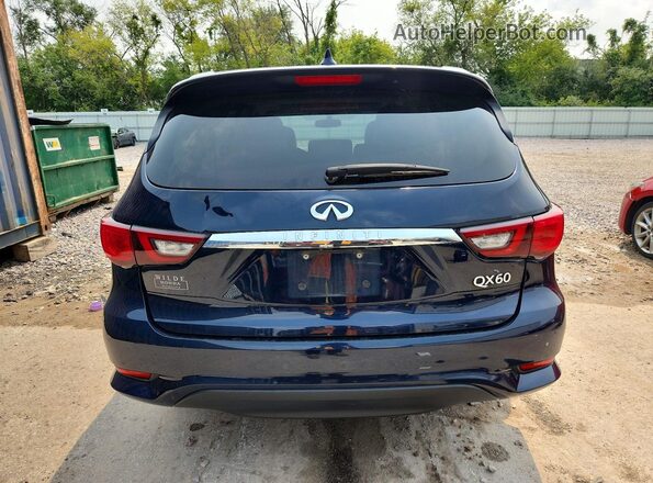 5N1DL0MM0JC525139 2018 INFINITI QX60 Blue Rear view