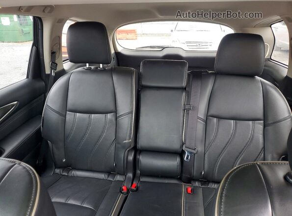 5N1DL0MM0LC511101 2020 INFINITI QX60 Black Rear seats view