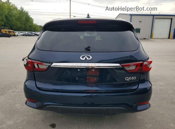 5N1DL0MM1JC522847 2018 INFINITI QX60 Blue Rear view