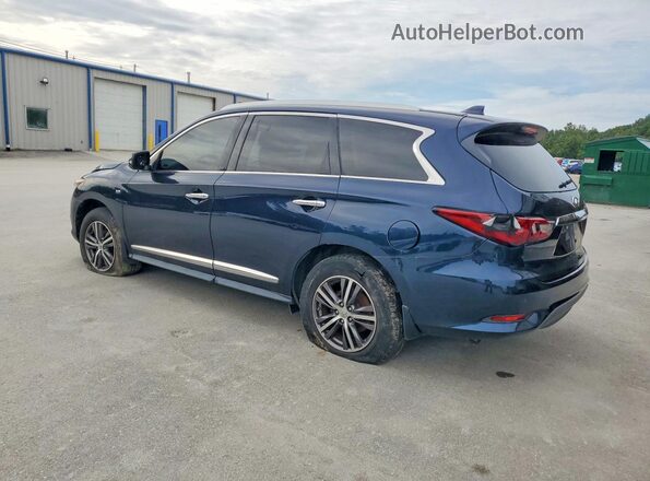 5N1DL0MM1JC522847 2018 INFINITI QX60 Blue Rear left