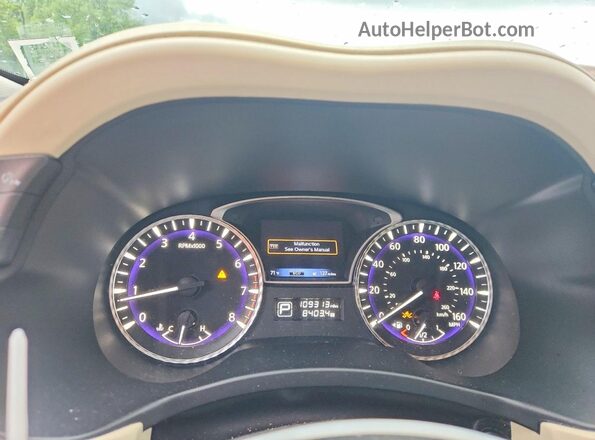 5N1DL0MM1KC513714 2019 INFINITI QX60 White ხელსაწყოთა პანელის ხედი