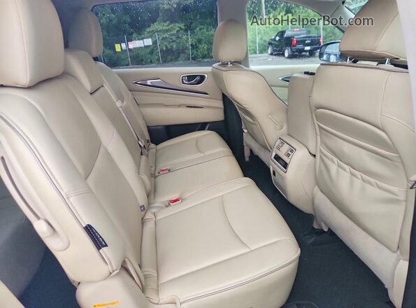 5N1DL0MM1KC513714 2019 INFINITI QX60 White უკანა სალონის ხედი