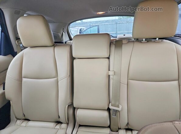 5N1DL0MM1KC513714 2019 INFINITI QX60 White უკანა სავარძლების ხედი