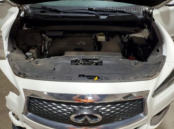 5N1DL0MM2KC564042 2019 INFINITI QX60 White Vista del compartimento del motor
