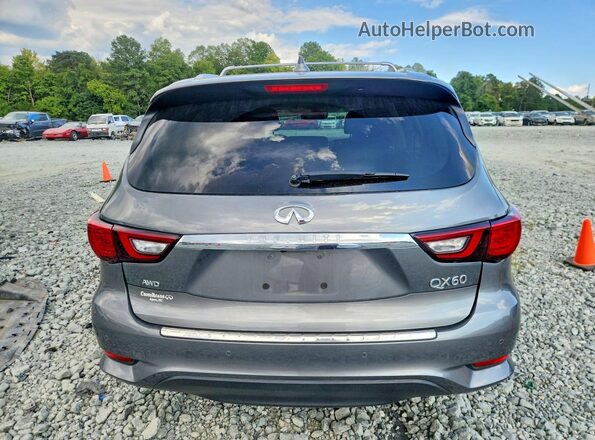 5N1DL0MM4KC519538 2019 INFINITI QX60 Gray Rear view