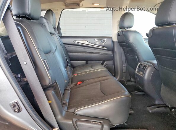 5N1DL0MM4LC502370 2020 INFINITI QX60 Gray Rear seats view