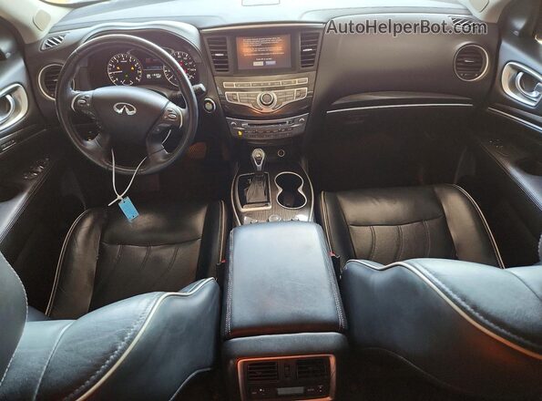 5N1DL0MM5HC518195 2017 INFINITI QX60 White Widok deski rozdzielczej