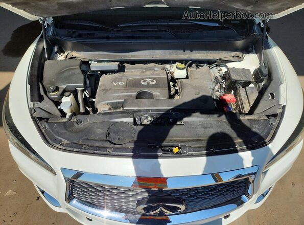 5N1DL0MM5HC518195 2017 INFINITI QX60 White Widok komory silnika