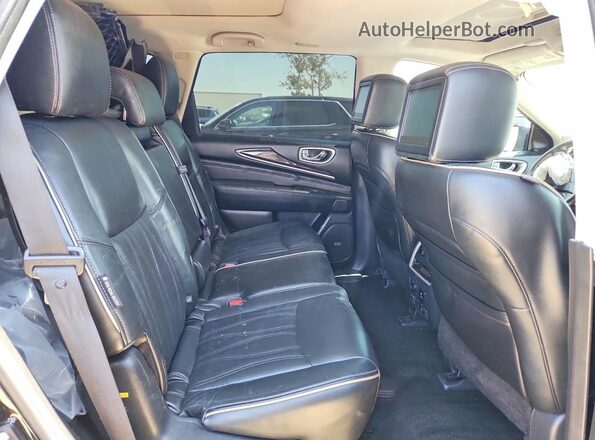 5N1DL0MM5KC517944 2019 INFINITI QX60 Black Widok wnętrza z tyłu