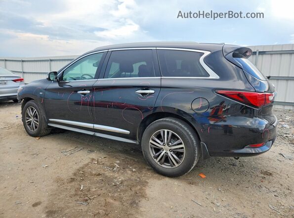 5N1DL0MM6HC501535 2017 INFINITI QX60 Black Trasero izquierdo