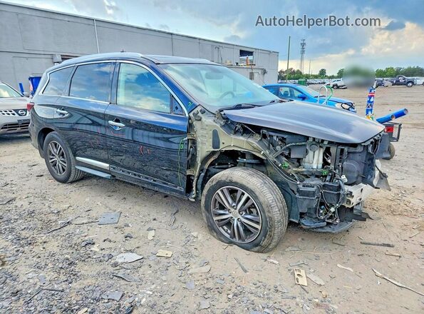 5N1DL0MM6HC501535 2017 INFINITI QX60 Black Delantero derecho