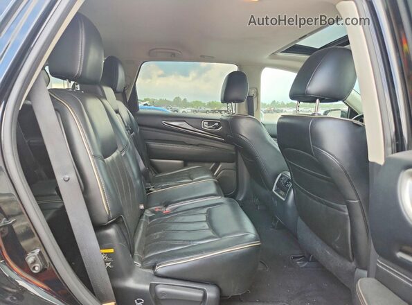 5N1DL0MM6HC501535 2017 INFINITI QX60 Black Vista interior trasera