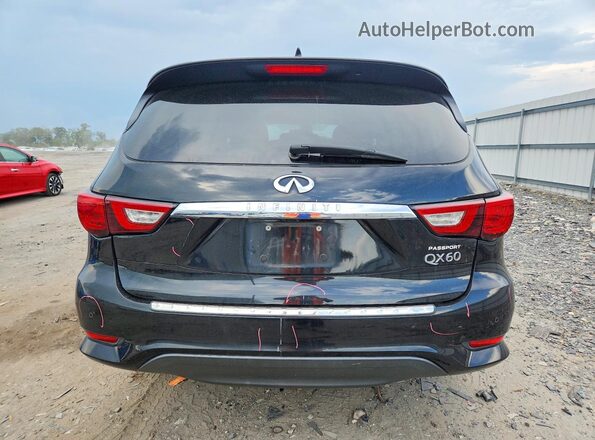 5N1DL0MM6HC501535 2017 INFINITI QX60 Black Vista trasera