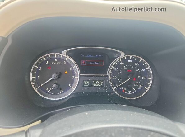 5N1DL0MM6JC502772 2018 INFINITI QX60 White Вид щитка приладів