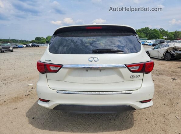 5N1DL0MM6JC502772 2018 INFINITI QX60 White Вид ззаду