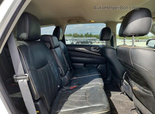 5N1DL0MM7HC524306 2017 INFINITI QX60 White Vista interior trasera
