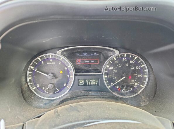 5N1DL0MM7HC524306 2017 INFINITI QX60 White Vista del cuadro de instrumentos