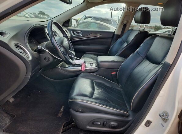 5N1DL0MM7HC524306 2017 INFINITI QX60 White Vista interior delantera