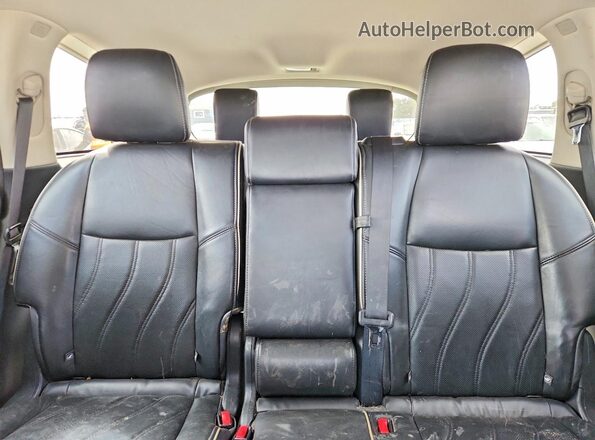 5N1DL0MM7HC524306 2017 INFINITI QX60 White Vista de los asientos traseros