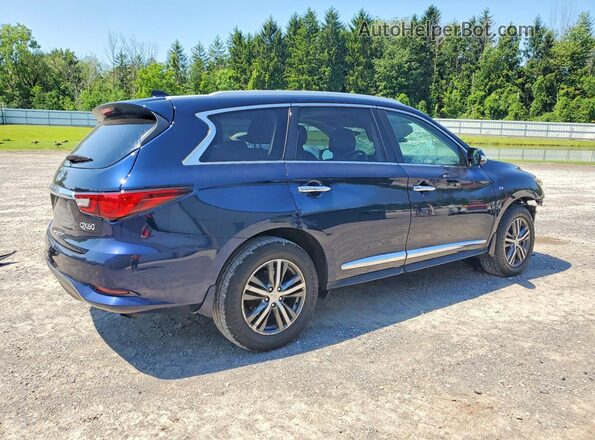 5N1DL0MM7LC504615 2020 INFINITI QX60 Blue Trasero derecho