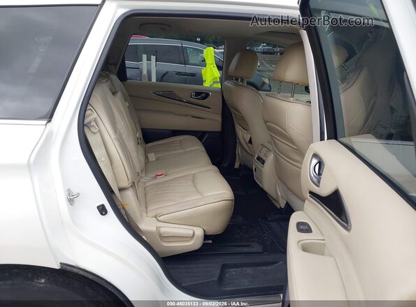 5N1DL0MM8HC557282 2017 INFINITI QX60 White Widok naklejki z numerem VIN