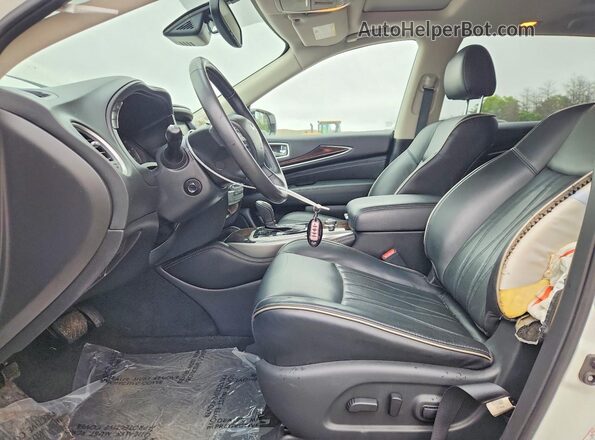 5N1DL0MM8JC521050 2018 INFINITI QX60 White Vista interior delantera