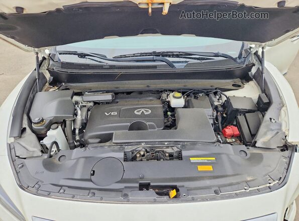 5N1DL0MM8JC521050 2018 INFINITI QX60 White Vista del compartimento del motor