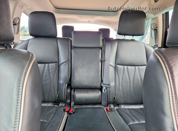 5N1DL0MM8KC567544 2019 INFINITI QX60 White Հետևի նստատեղերի տեսք