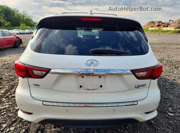 5N1DL0MM8KC567544 2019 INFINITI QX60 White Հետևի տեսք