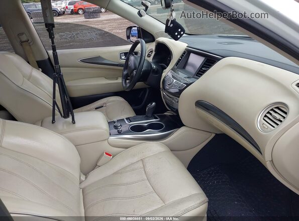 5N1DL0MM9HC550230 2017 INFINITI QX60 White Widok wnętrza z przodu