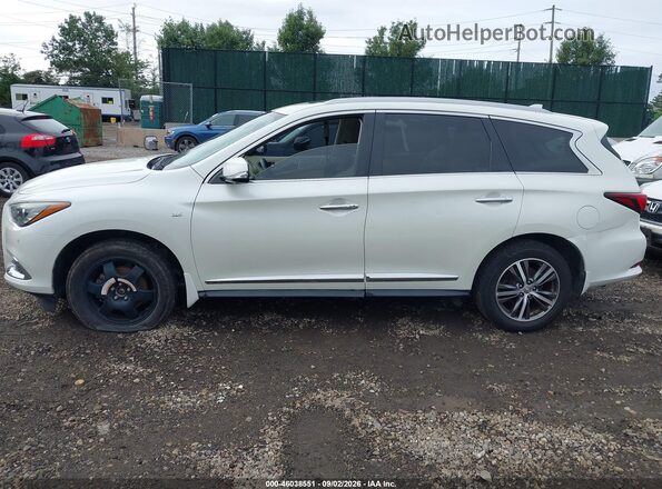 5N1DL0MM9HC550230 2017 INFINITI QX60 White Widok wnętrza 360 stopni