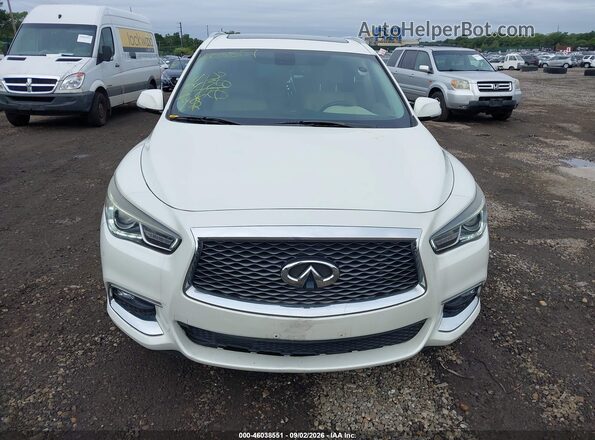 5N1DL0MM9HC550230 2017 INFINITI QX60 White Widok zestawu wskaźników