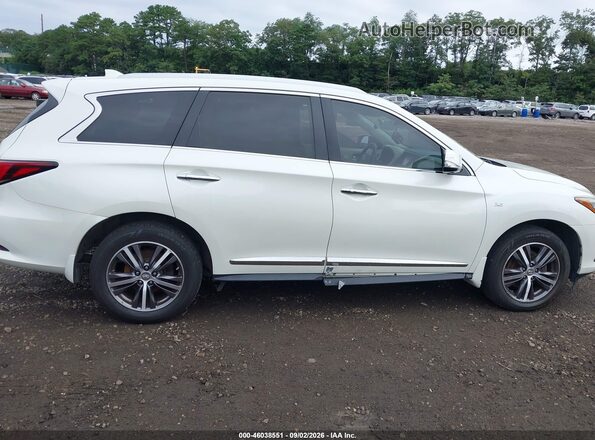 5N1DL0MM9HC550230 2017 INFINITI QX60 White Widok wnętrza z tyłu