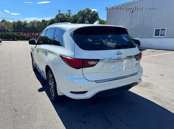 5N1DL0MM9HC553922 2017 INFINITI QX60 White Trasero izquierdo