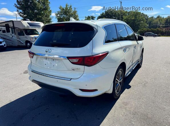 5N1DL0MM9HC553922 2017 INFINITI QX60 White Trasero derecho