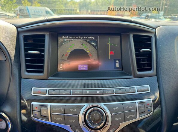 5N1DL0MM9HC553922 2017 INFINITI QX60 White Vista del compartimento del motor