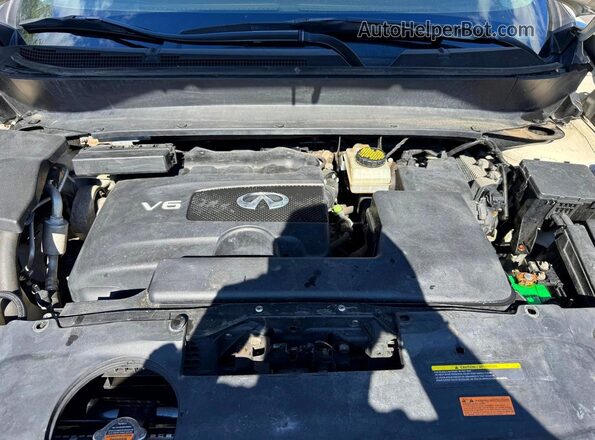 5N1DL0MM9HC553922 2017 INFINITI QX60 White Vista de los asientos traseros