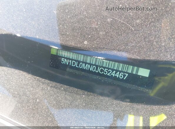 5N1DL0MN0JC524467 2018 INFINITI QX60 Blue Vista del compartimento del motor