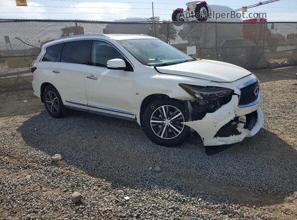 5N1DL0MN1KC556670 2019 INFINITI QX60 Белый Передняя правая четверть