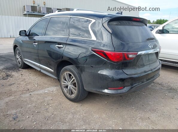 5N1DL0MN2KC524309 2019 INFINITI QX60 Black Հետևի ձախ
