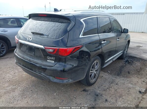 5N1DL0MN2KC524309 2019 INFINITI QX60 Black Հետևի աջ