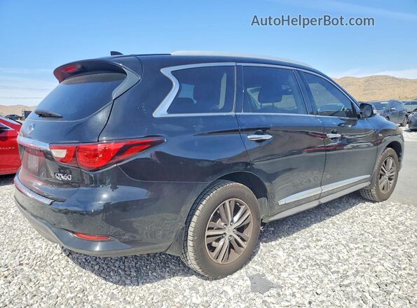 5N1DL0MN4HC527866 2017 INFINITI QX60 Black უკანა მარჯვენა