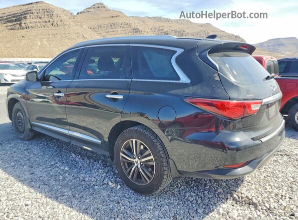 5N1DL0MN4HC527866 2017 INFINITI QX60 Black უკანა მარცხენა